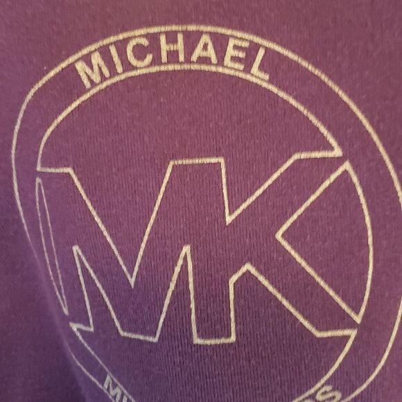 MICHAEL KORS Purple Velour Zip Up Hoodie - Picture 2 of 2